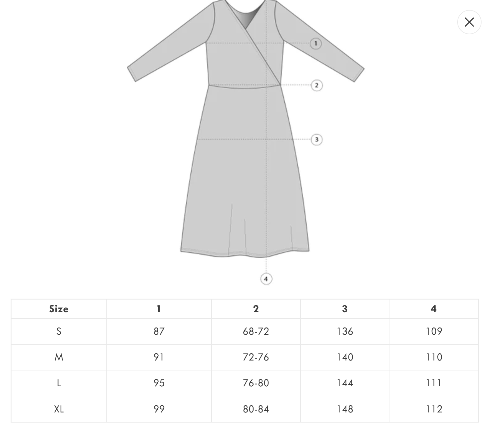 Crossover - long sleeve dress - Eco